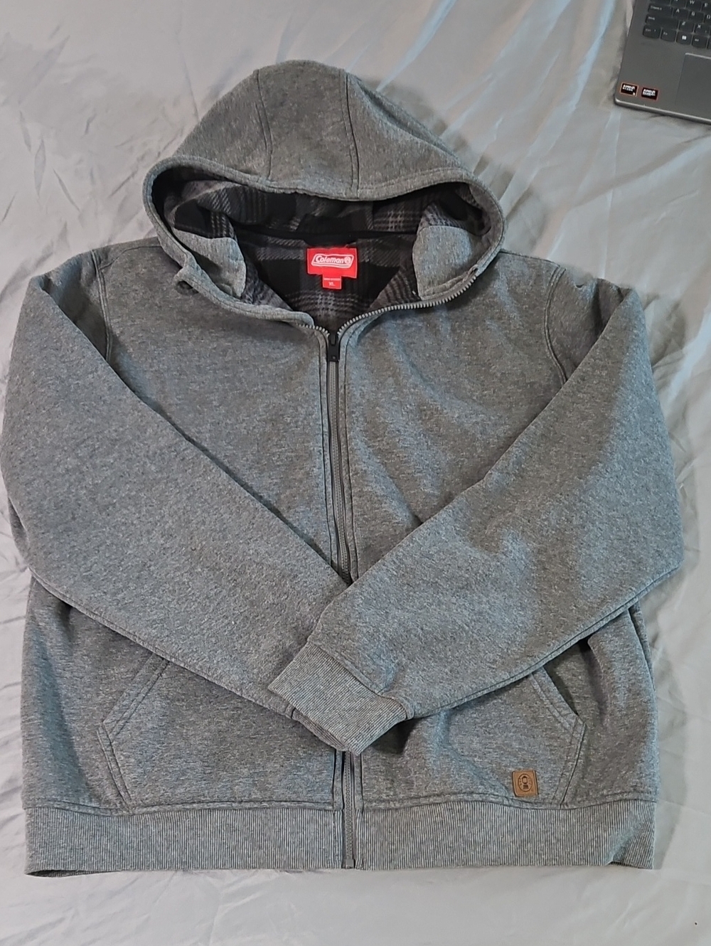 Coleman Gray Full-Zip Hooded Jacket